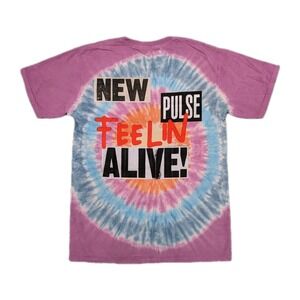 Travis Scott Astroworld‎ New Pulse Feeling Alive Shirt Mens Medium Lilac Tie Dye